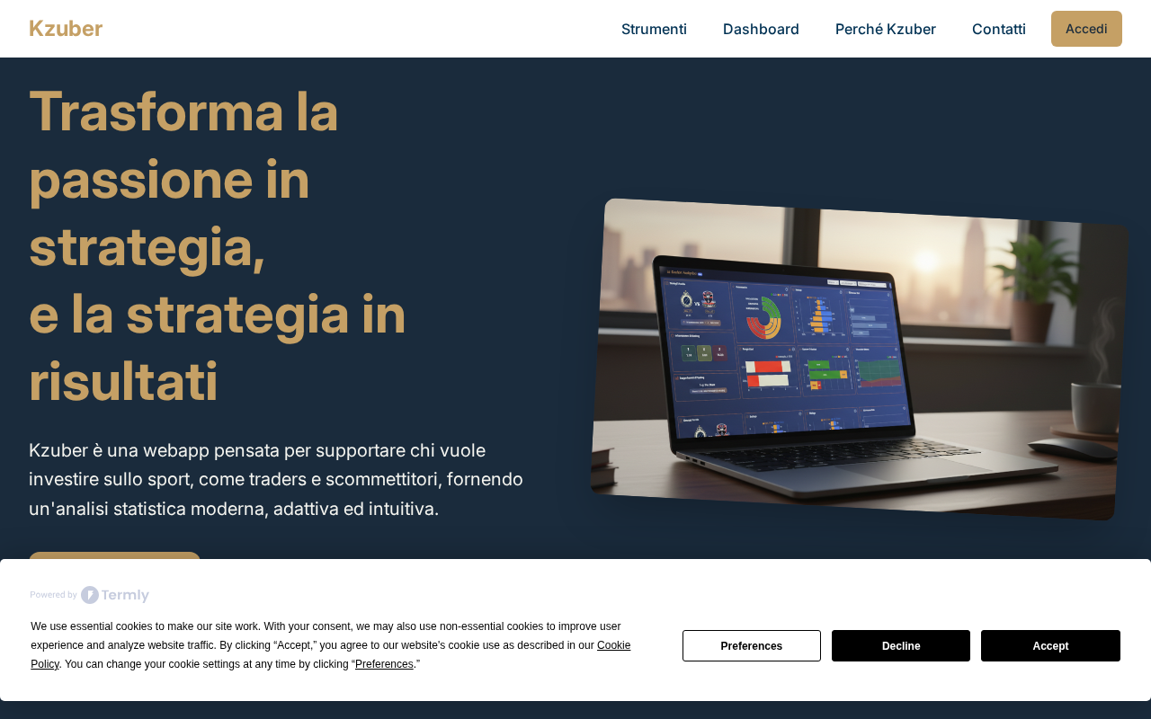 Kzuber - Analisi Statistica per il Trading Sportivo